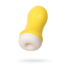 Masturbator Toyfa A-Toys Dion, TPE, anus, yellow/bodily color, 14 cm