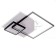 Lumber "Valoni" LED 70W 4000K white-black 50.5x50.5x8 cm Bayerlux