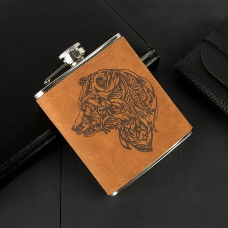 Gift set "Bear", flask 210 ml, piles 3 pcs-2