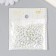 Cube glass 4x4 mm "Snow White" set 20 grams