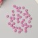 Decor for creativity Plastic "Half -Pesterpoline with Straza Lilac" set 40 pcs 1x1x0.5 cm
