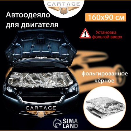 Authorized for the Cartage engine, 160 x 90 cm, foil, black-1