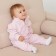 Kids (sweatshirt, pants) minku pink color, height 80-86