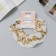 Hair elastic band "Orbit" Founds, 12 cm, white