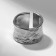 Ring "Trend" is rifle, the color is silver, dimensionless