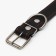 Leather collar on synthetic winterizer, 70 x 3.5 cm, Osh 45-60 cm, black