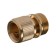 Connector, 3/4 "(19 mm), fast -fast connection, outer thread, brass, Greengo