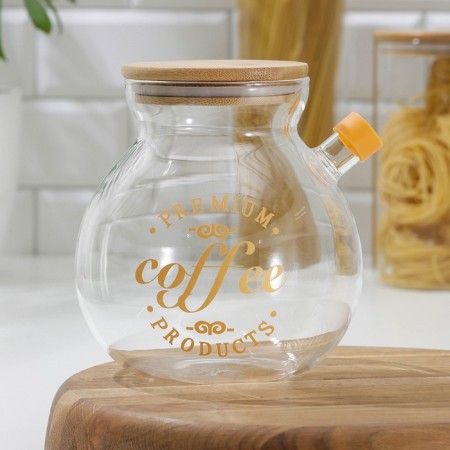 Glass Bank for bulk products "Sausage", 1.2 liters