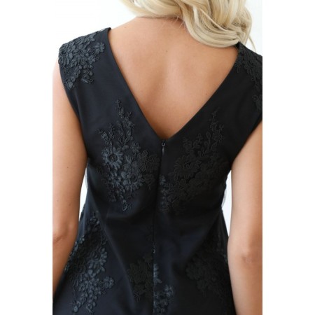 Female dress, size 52, black color-1