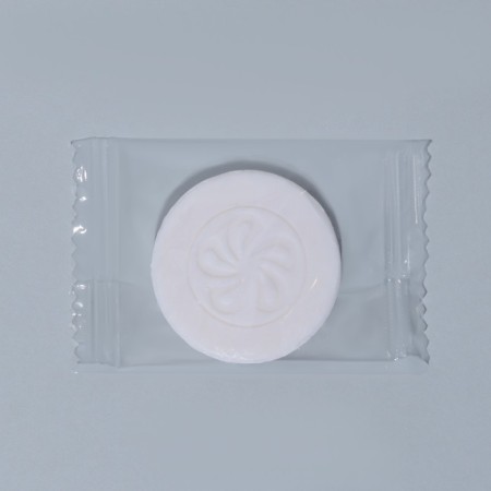 The soap is round, 7 g-1