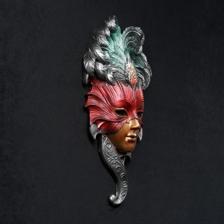 Venetian mask "Owl" gold, 28cm mix-3