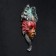 Venetian mask "Owl" gold, 28cm mix