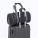 Sports bag with lightning, 2 outer pockets, long belt, gray color