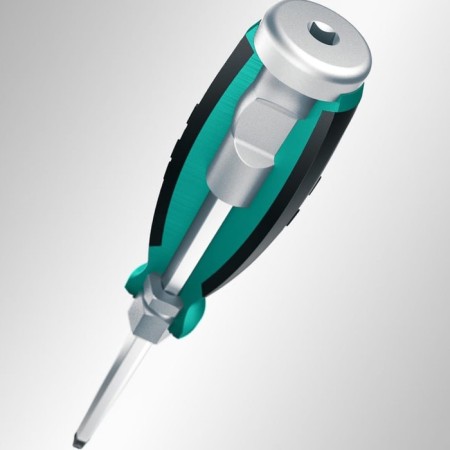 Sprinking screwdriver Kraftool impact, two -component handle, CRMO, PH2 x 100 mm-4