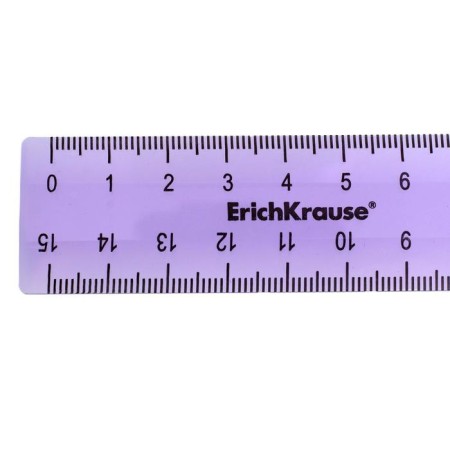 Geometric Erichkrause Standard, plastic, small (ruler, square, transporter), lilac, in the ZIP package-2