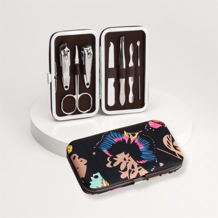 The manicure set "butterfly", 7 items, in a case, multi -colored-2