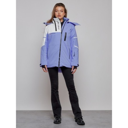 Ski jacket female, size 48, lilac color-12
