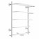 Electric heated towel engine Indigo Hit, 600x500 mm, white