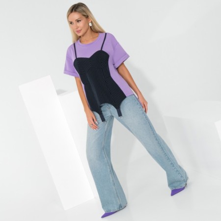 Women's T -shirt "What I want, then I do", size 46-3
