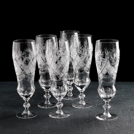 A set of crystal glasses for beer "Mill", 350 ml, 6 pcs