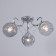 Ashley chandelier 3x40W E27 chrome 53x53x20cm