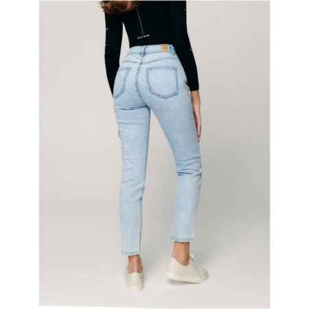 Women's jeans Conte Elegant Straight, XL size, Acid Washed Blue Color-4