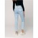 Women's jeans Conte Elegant Straight, XL size, Acid Washed Blue Color