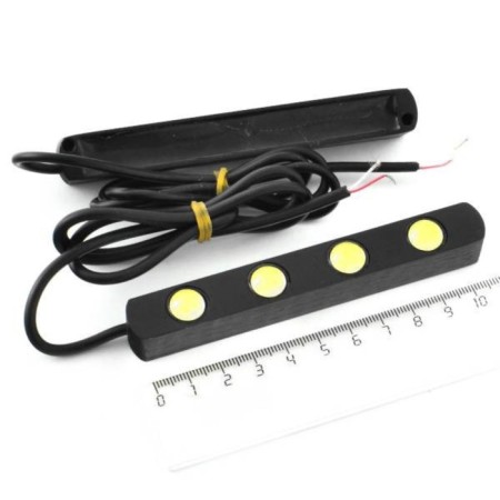 SkyWay's daytime running lights, 4 diodes, 4 watts, 110x15x15 mm, 2 pcs-1