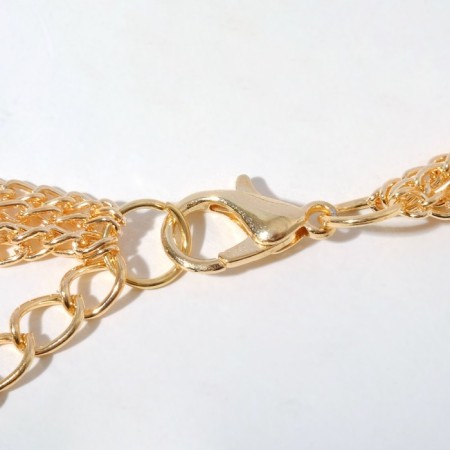 Beads "madness" balls, color gold, l = 90 cm-1