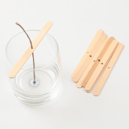 Candle Diy wick holder, wood, D holes = 0.4 cm, 11.5 x 1 cm-1