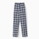 Home-made pants, color blue-black and white cage, size 54