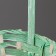 Wicker basket 13x9.5/28 cm, green, bamboo