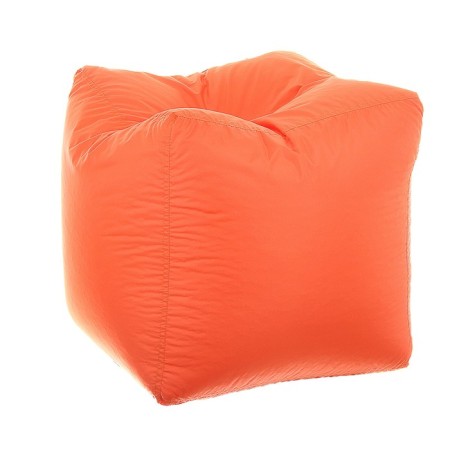Ottoman cube Me-gok, size 45x45 cm, orange color