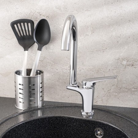 Kitchen mixer "RMS" SL122-017FO, single-leaf, 35 mm cartridge, brass, chrome-1