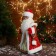 Santa Claus "in a red-gold fur coat with a pattern, with a staff" moves, 19x40 cm
