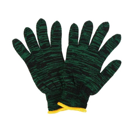 Workers, m/b gloves, knitting 10 class, 4 threads, size 9, green, “double”-1