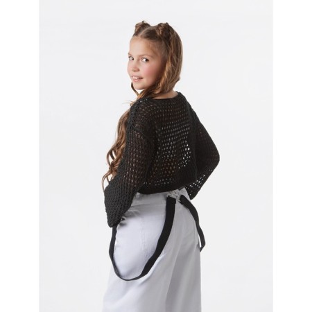 Sweater Children's Amarobaby Lattice, height 152 cm, black color-12