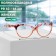 Ready glasses GA0530 (color: C2 Orange print; diopter: + 1.5; tint: no)