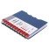 College A6 College, 120 sheets in the Blue cage, a relief plastic cover with cutting, 3 colored plastic separator, OFSET block
