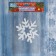 Snowel Snowflake sticker 10.5x12 cm, white