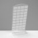 Earrings stand, 36 pairs, 9 × 4.5 × 19 cm, white color