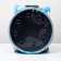 Round backpack for carrying animals, transparent, 26 cm, blue