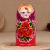 Matrashka "Macks", purple scarf, 7 puppet, 22 cm