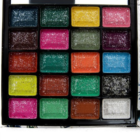 Palette of shadows for eyelids, 48 ​​colors, mirror, applicator-4