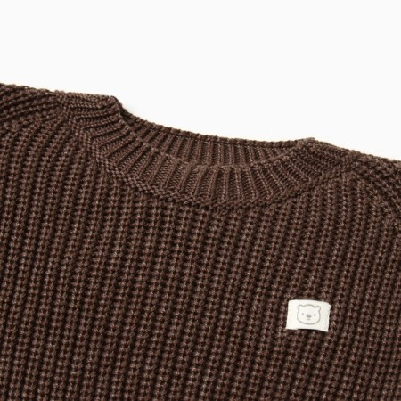 Jumper knitted baby I, height 86-92 cm, brown-1
