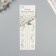 Sticker of rhinestones plastic tattoo on the body "Flower application" silver set 2 sheets 18x8 cm