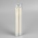 A set of LED candles, white, 2 × 25 × 2 cm, plastic, wax, batteries AAAX2 (not in the kit), glow warm white, 2 pcs.