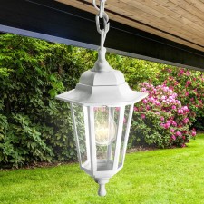 Lamp Garden Era E27, IP44, 60W, 190x170x700 mm, white