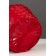 Wicker basket 20 x 20 x 9 cm, handle h = 25 cm, red