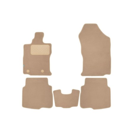 Rugs in the Premium salon for Subaru Outback 2022- Un., 5 pcs (textiles, beige color)